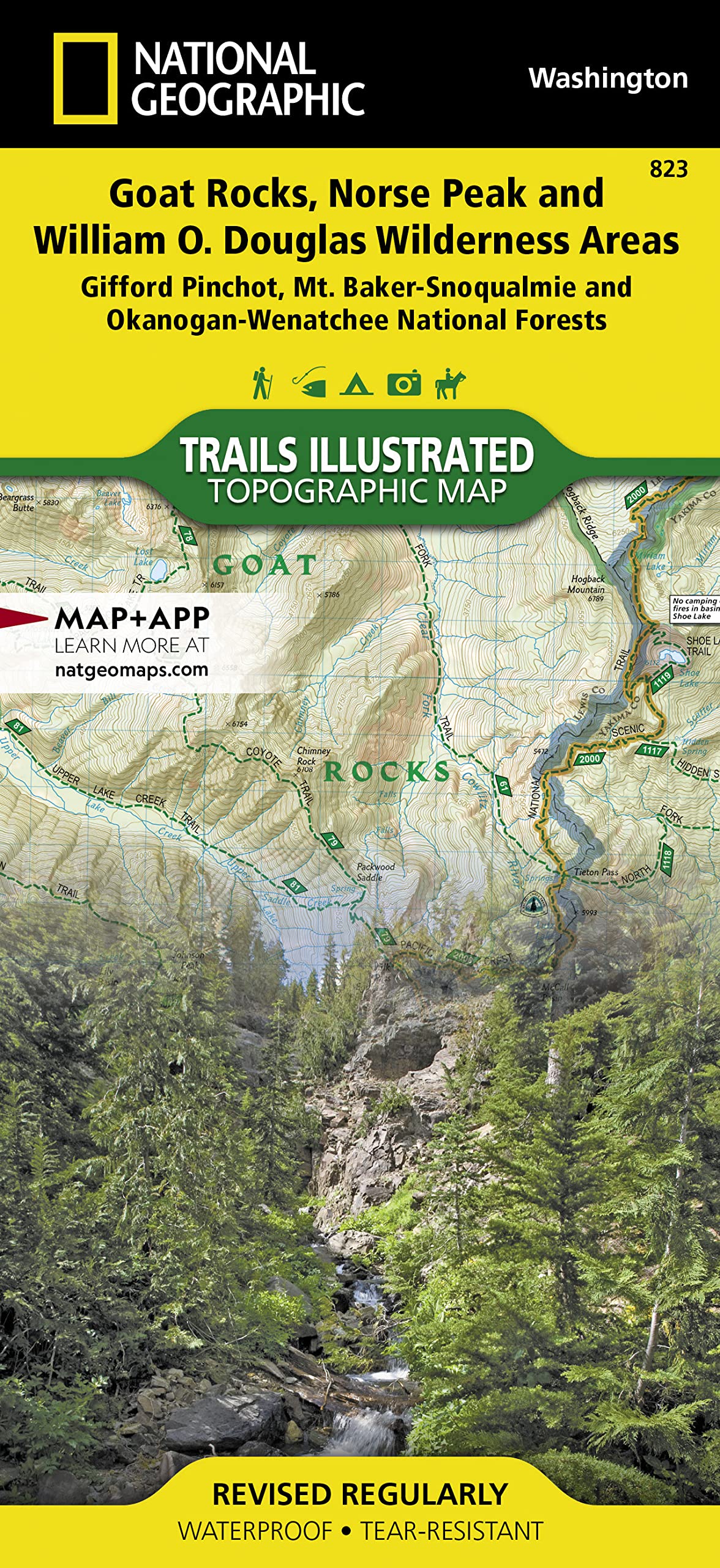 Goat Rocks & Norse Peak Wilderness Area, Gifford-pinchot & Okanogan-wenatchee National Forests: Trails Illustrated Other Rec. Areas (National Geographic Trails Illustrated Map) book