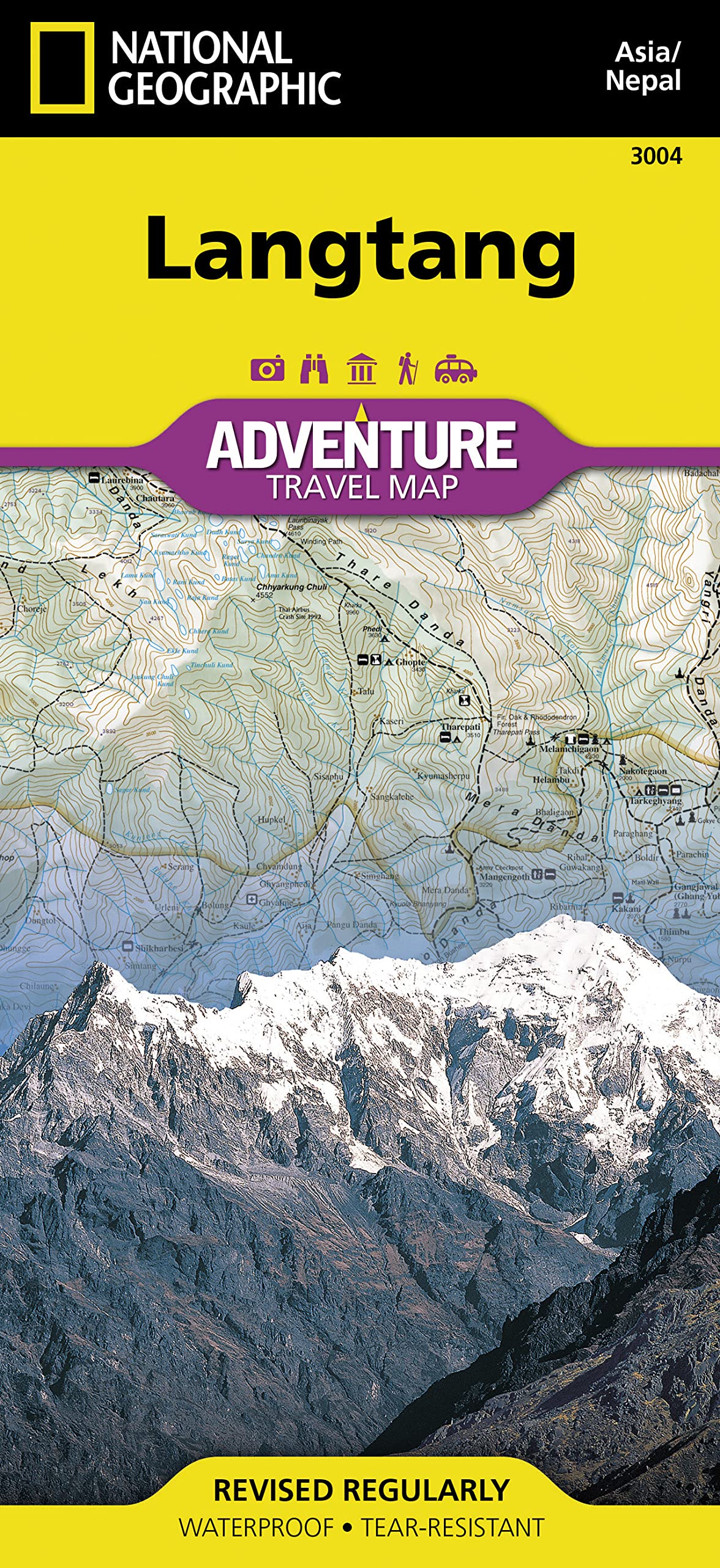 National Geographic Adventure Travel Map Langtang: Adventure Maps (National Geographic Adventure Map, Band 3004) Stationery