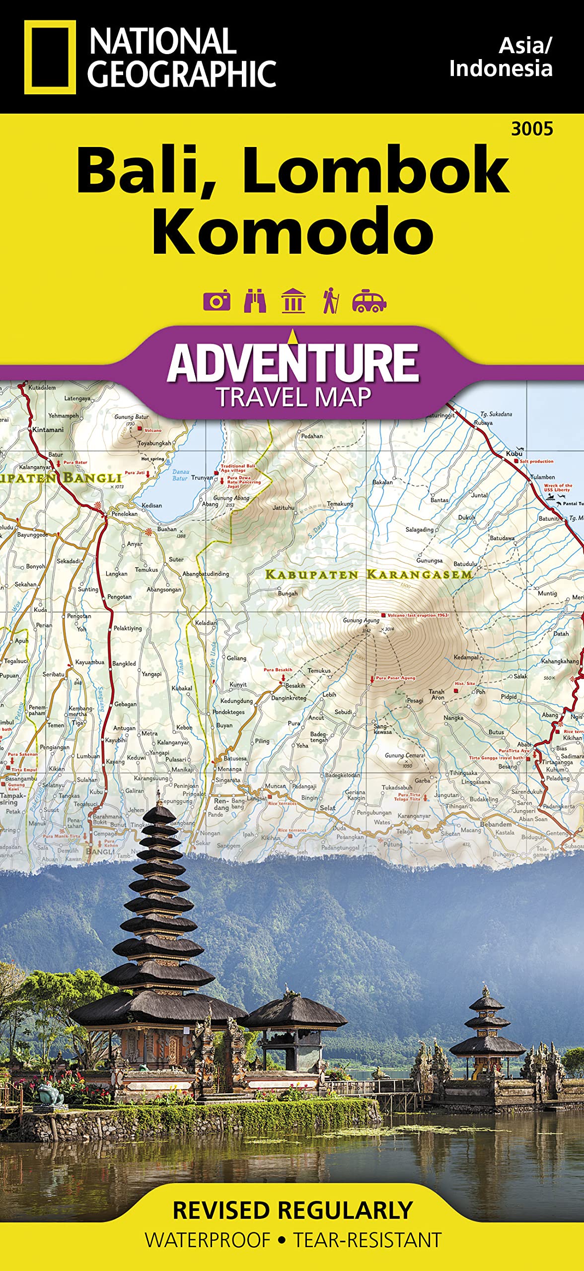 BALI/LOMBOK/KOMODO 1/155.000 book