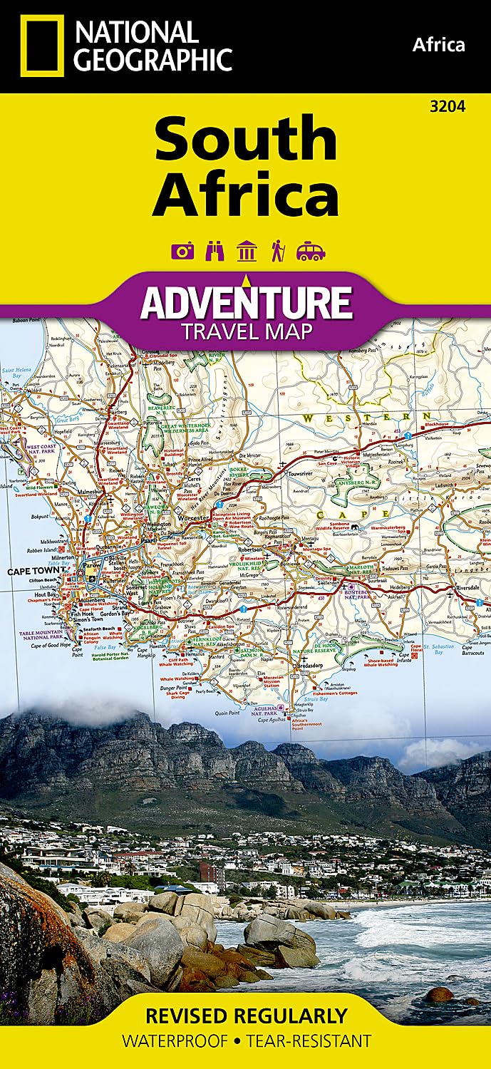 Südafrika: NATIONAL GEOGRAPHIC Adventure Maps: Waterproof. Tear-resistent Leisure, Home & Garden