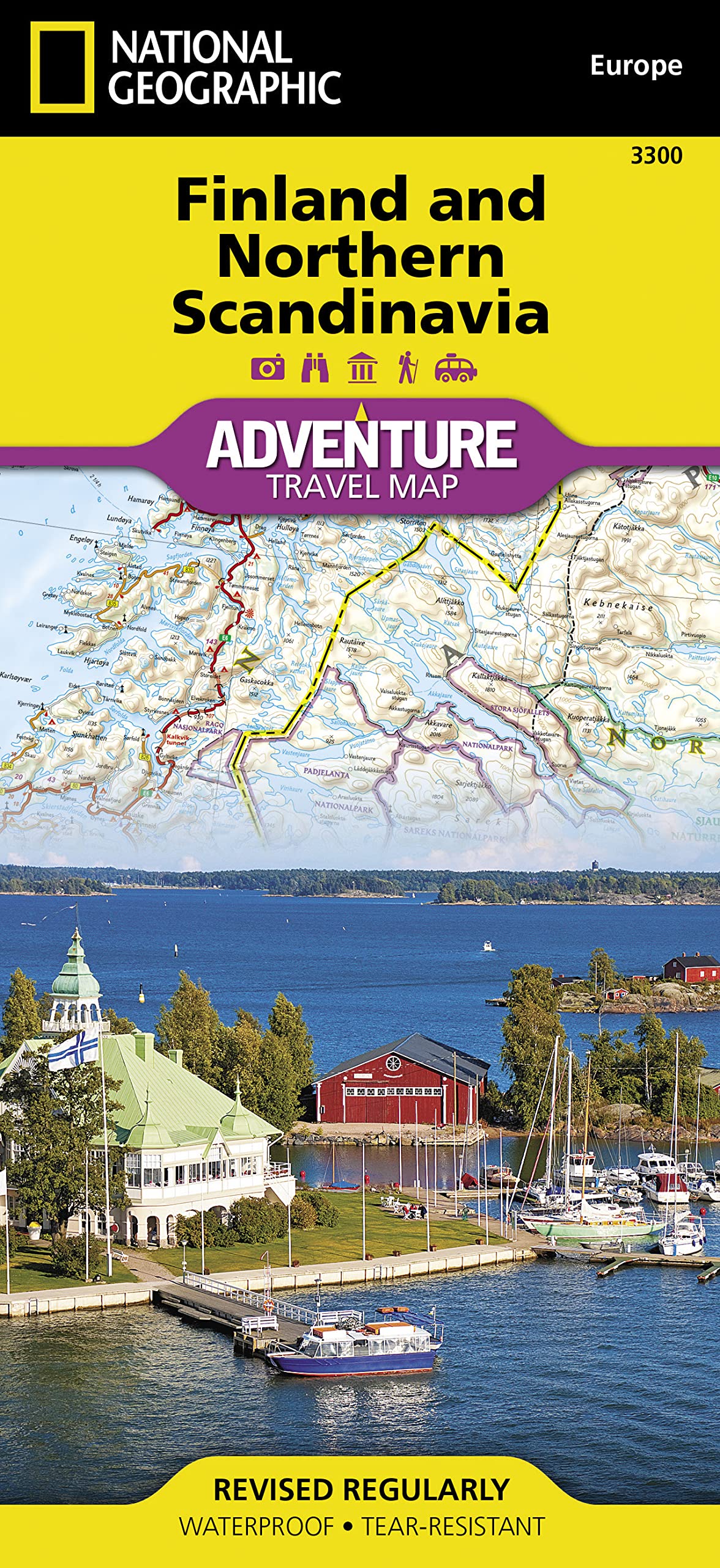 Finnland und Nord - Skandinavien: NATIONAL GEOGRAPHIC Adventure Maps: Protected Areas, Points of Interest, Detailed Road Network and Town Location Index Leisure, Home & Garden