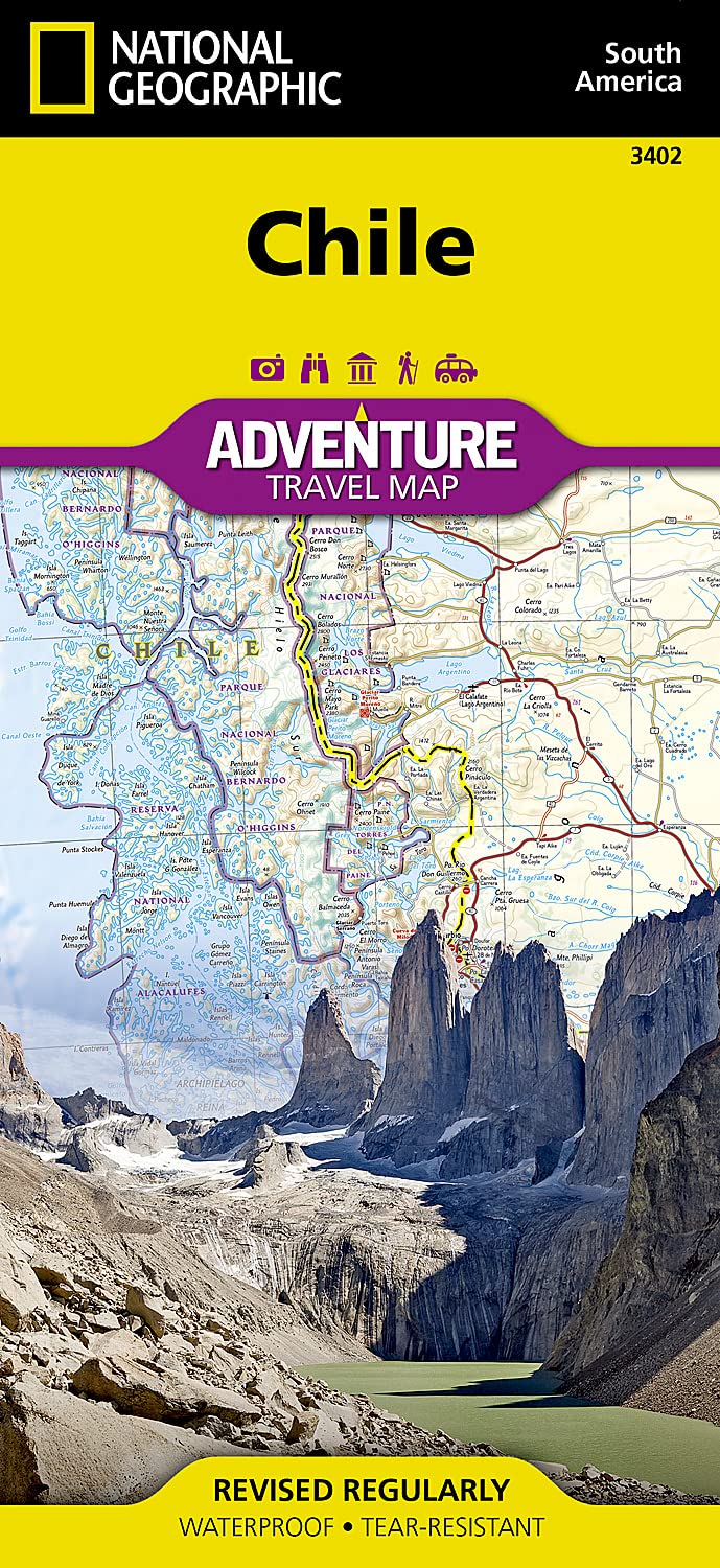 Chile: NATIONAL GEOGRAPHIC Adventure Maps: Waterproof, Tear-resistant Stationery