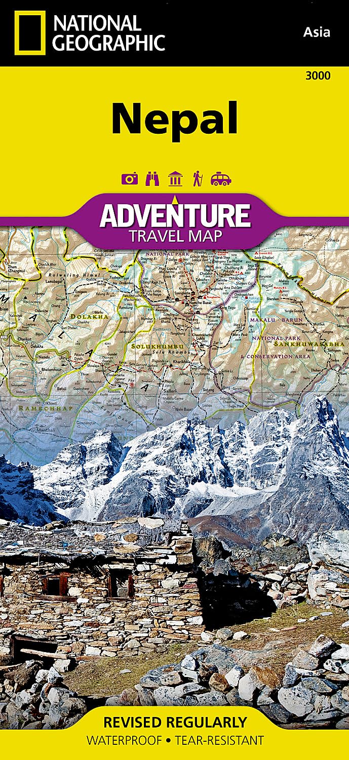 Nepal Map: Waterproof. Tear-resistent (National Geographic Adventure Map, Band 3000) Stationery