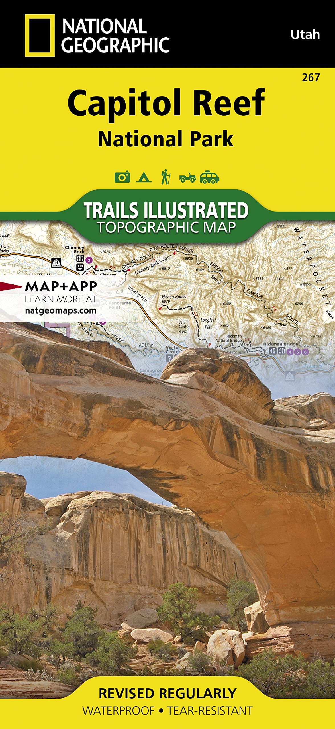 Capitol Reef National Park Map Leisure, Home & Garden