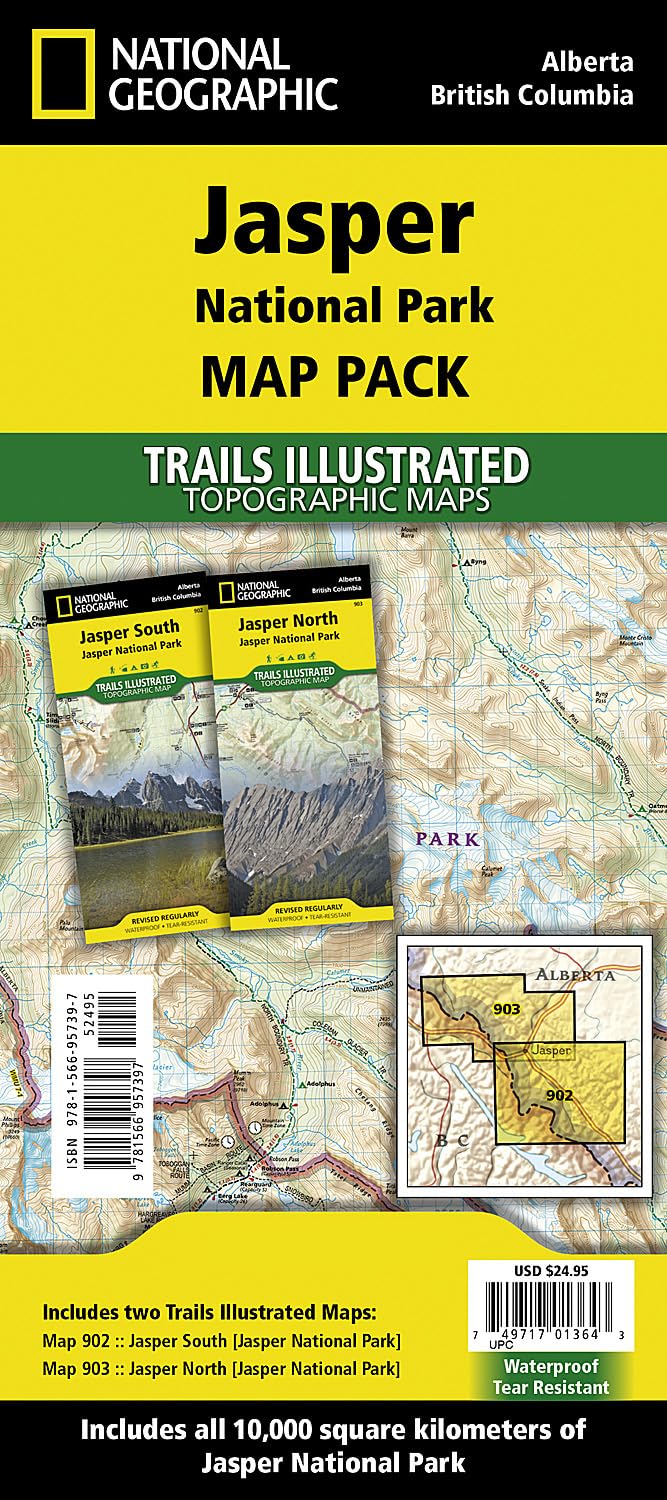Trail Pack Jasper Nationalpark: Trails Illustrated Maps (National Geographic Trails Illustrated Map) Leisure, Home & Garden