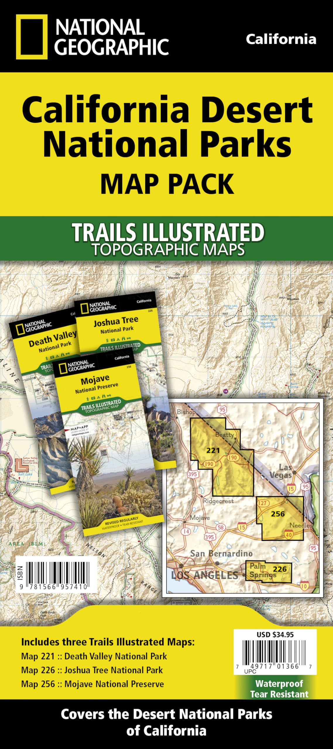 California Desert National Parks : Mojave National Preserves 256 - Joshua Tree National Park 226 - Death Valley National Park 221 (National Geographic: Trails Illustrated) Leisure, Home & Garden