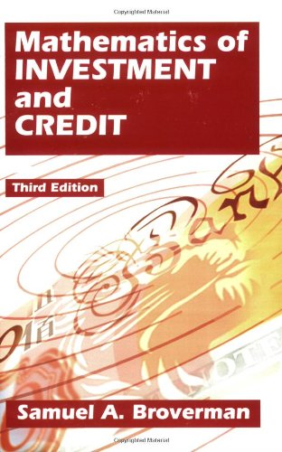 Mathematics Of Investment And Credit book
