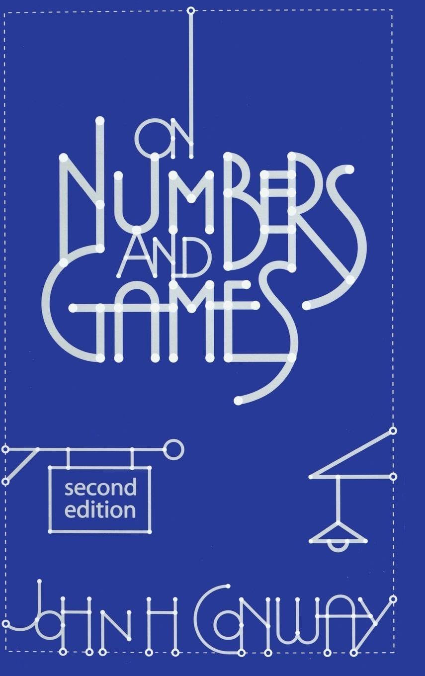 On Numbers and Games Mathematics Books