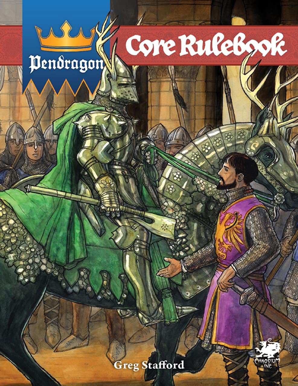 Pendragon: Core Rulebook – Hardcover King Arthur Roleplaying Game – Full Rules, Character Creation, Winter Phase, Traits & Passions, Heraldry Tools Books