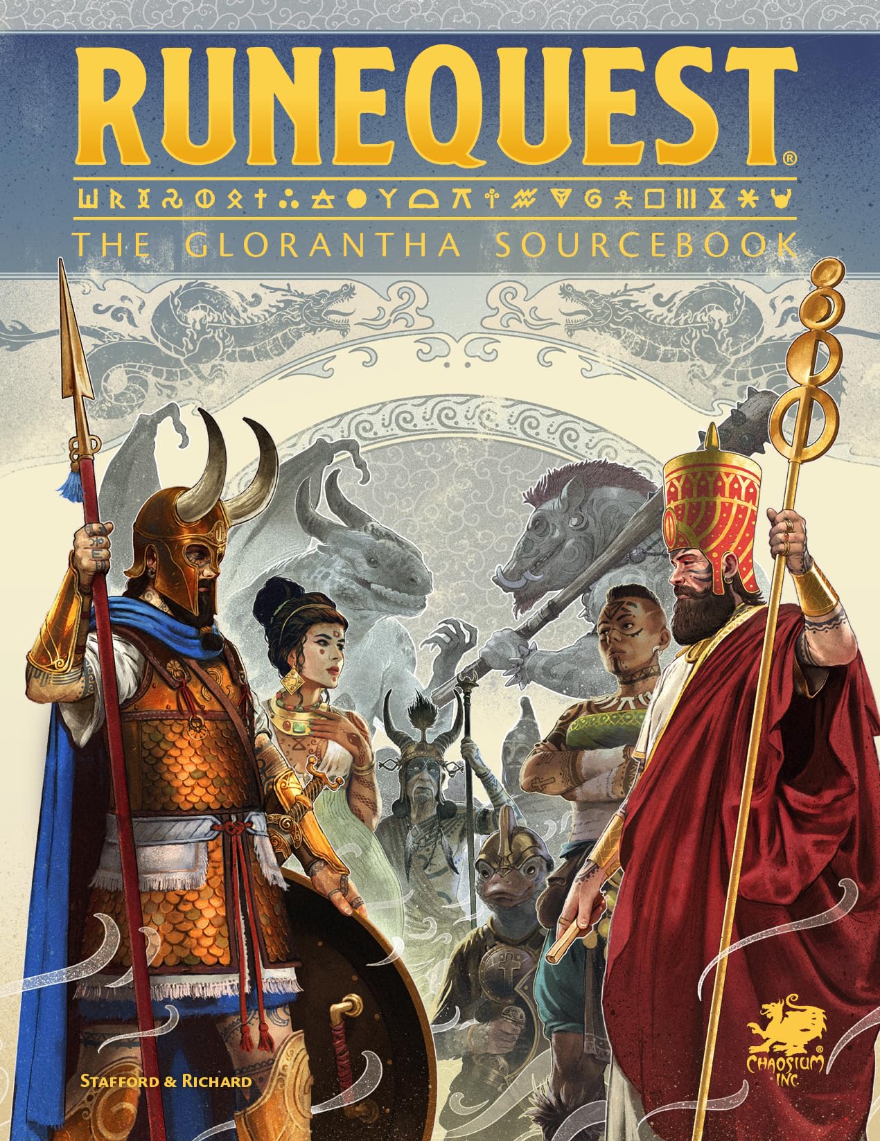 RuneQuest: The Glorantha Sourcebook 2nd Edition – Hardcover Setting Guide – Mythology, History, Pantheons, Elder Races & Hero Wars for Any Fantasy RPG Books