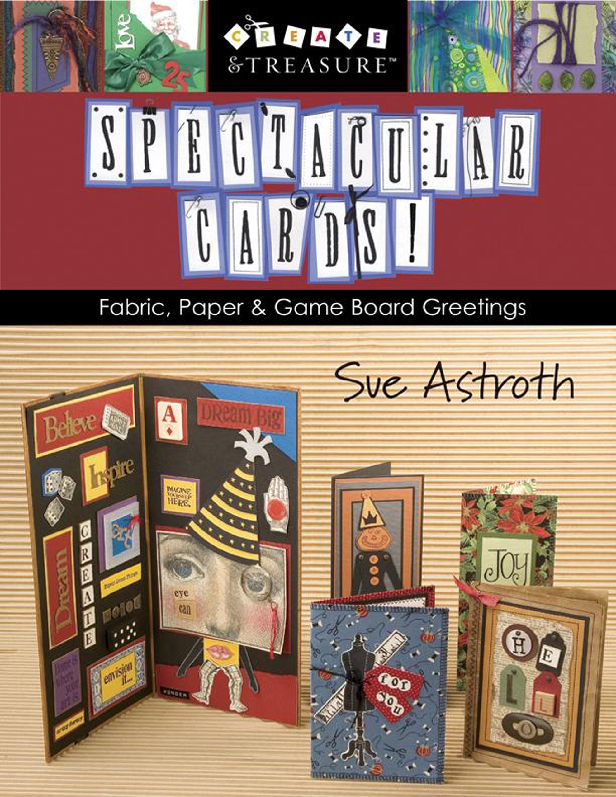 Spectacular Cards: Fabric, Paper & Game Board Greetings Hobbies & Crafts