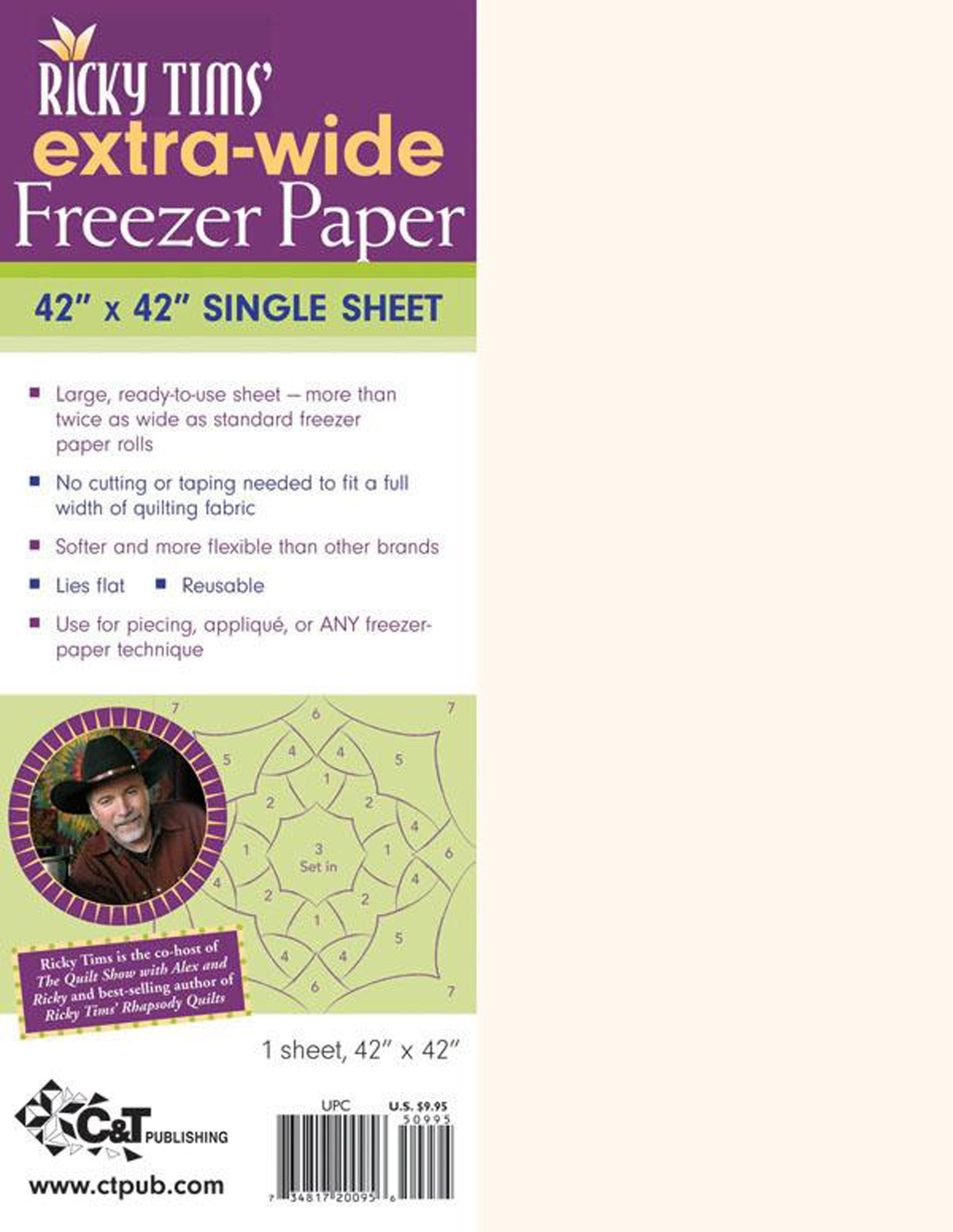 Ricky Tims' Extra-Wide Freezer Paper Hobbies & Crafts