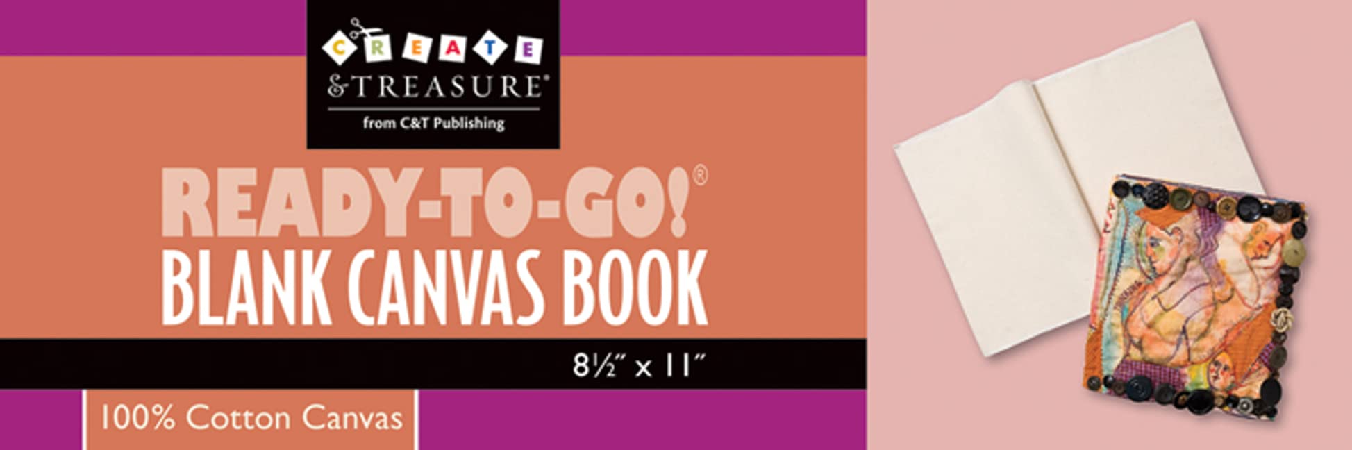Blank Canvas Book 8½" x 11": Ready to Go! Hobbies & Crafts