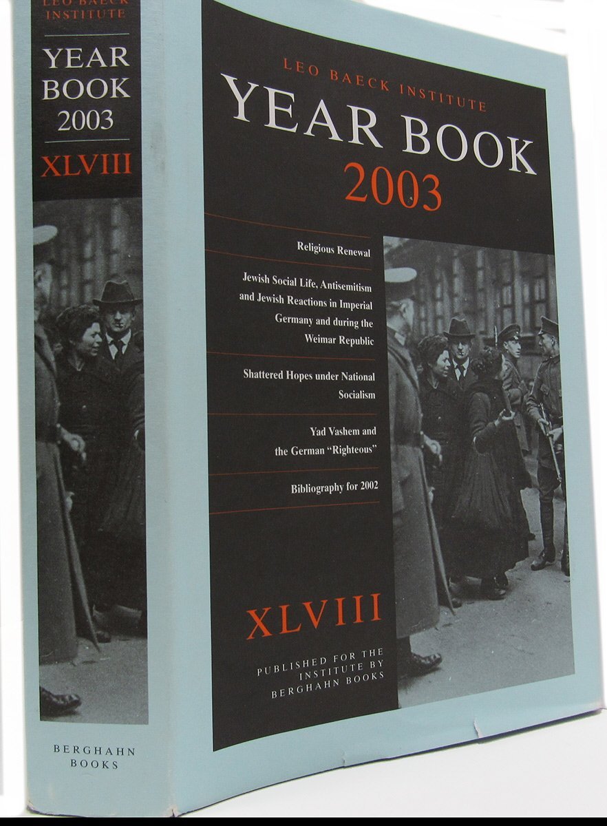 Leo Baeck Institute Year Book 2003 (48) Social Sciences