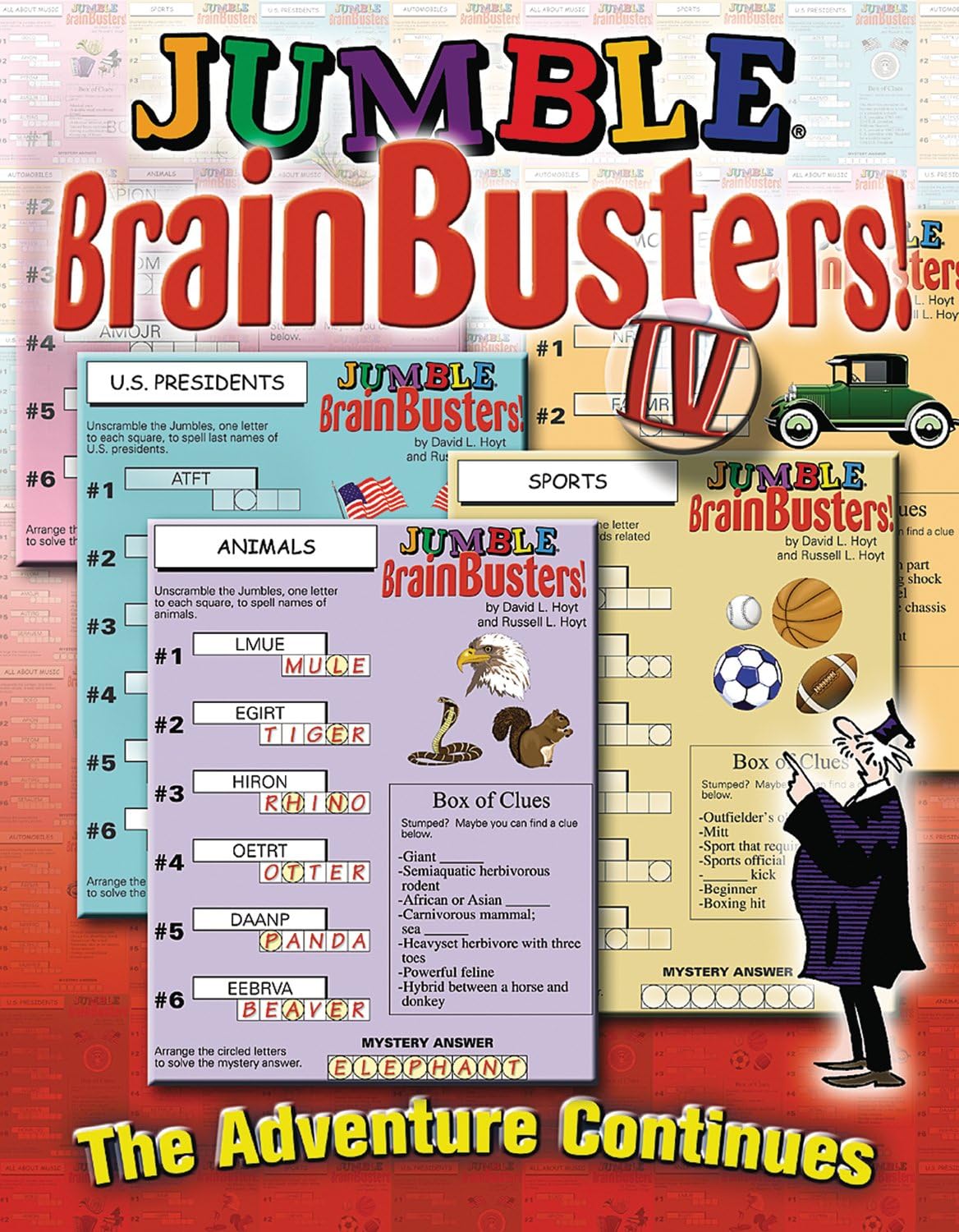 Jumble(R) BrainBusters! IV: The Adventure Continues (Jumbles) Leisure & Fun