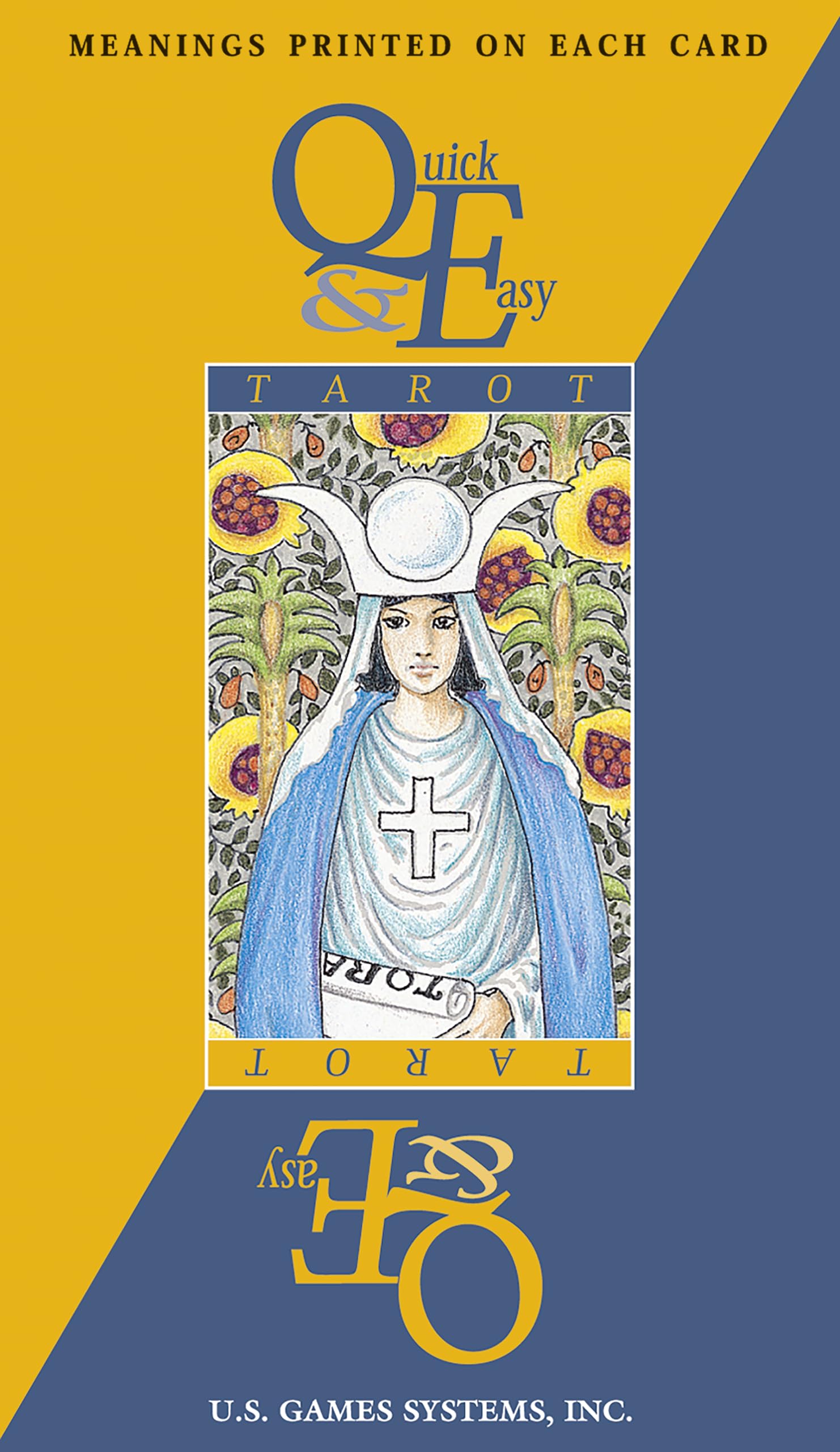 Quick & Easy Tarot: 78-Card Deck with Upright and Reversed Meanings Printed on Each Card, Beginner-Friendly, Universal Waite Imagery, Learn Tarot with Confidence Self-help