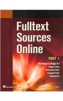 Fulltext Sources Online July 2009: For Periodicals, Newspapers, Newsletters, Newswires & TV/ Radio Transcripts (21) Reference Books