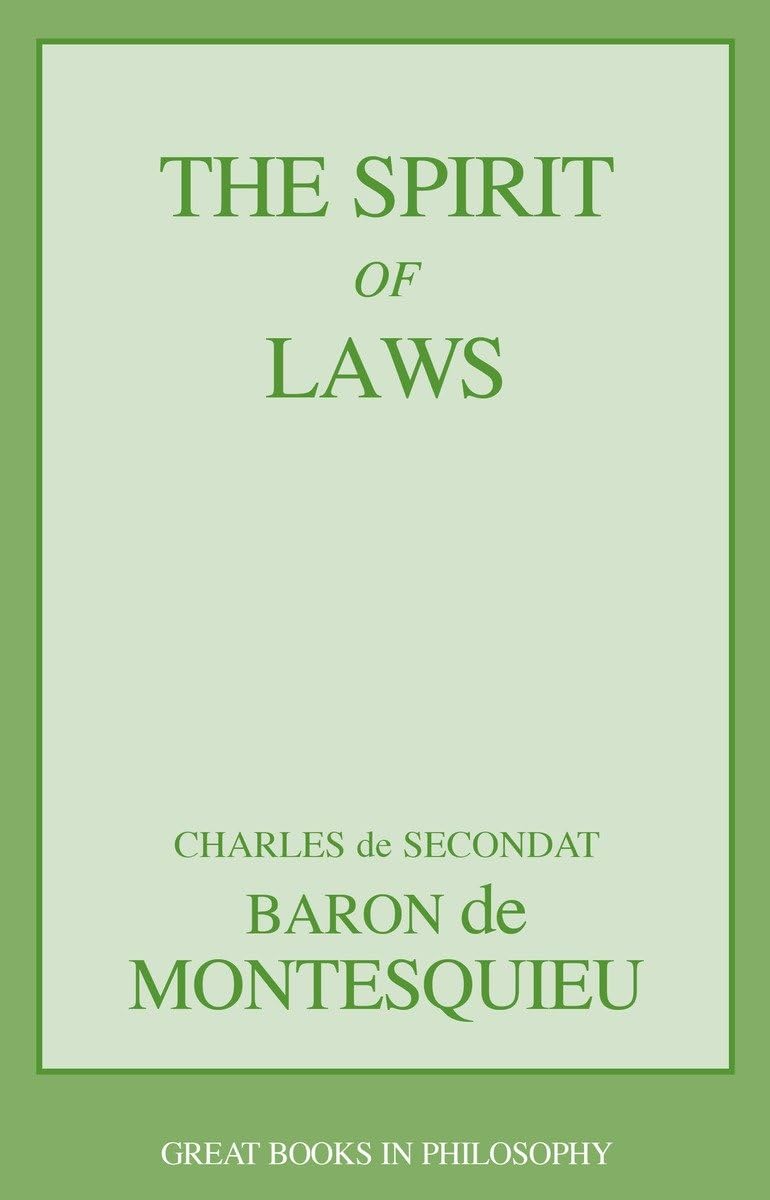 The Spirit of Laws book