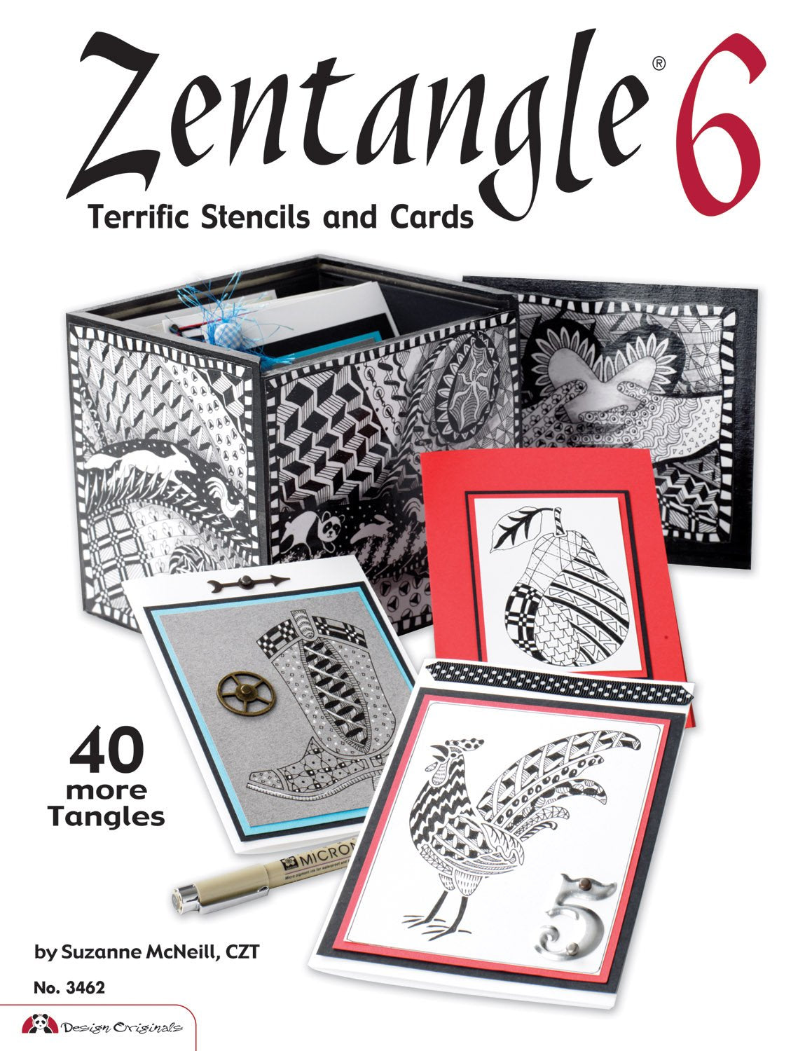 Zentangle 6: Terrific Stencils and Cards. book