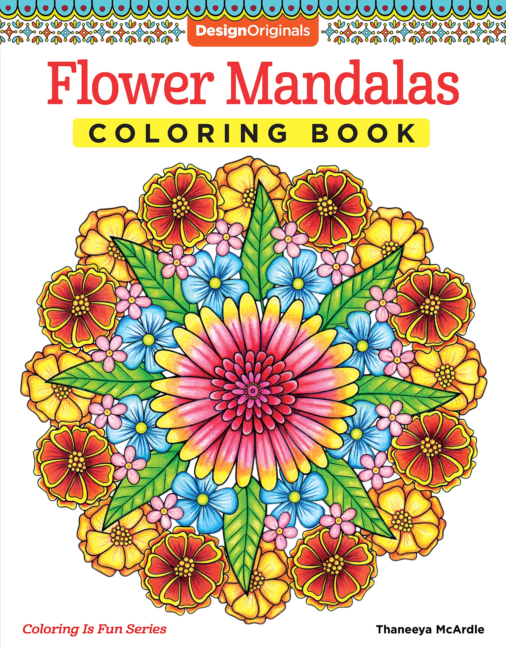 Flower Mandalas Adult Coloring Book book