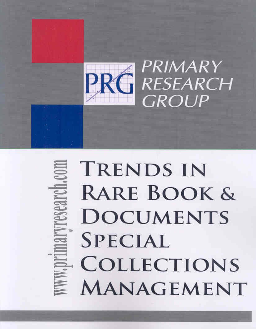Product Image: Trends in Rare Books & Documents Special Collections Management