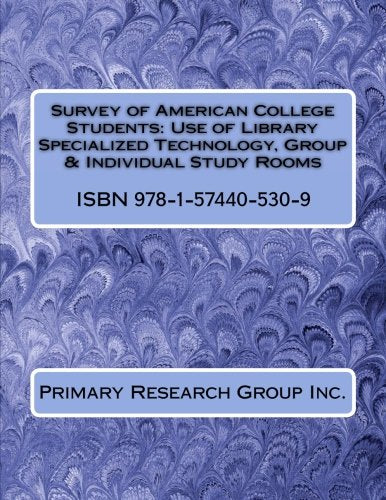 Survey of American College Students: Use of Library Specialized Technology, Group & Individual Study Rooms Social Sciences