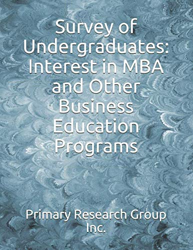 Survey of Undergraduates: Interest in MBA and Other Business Education Programs Study Guides