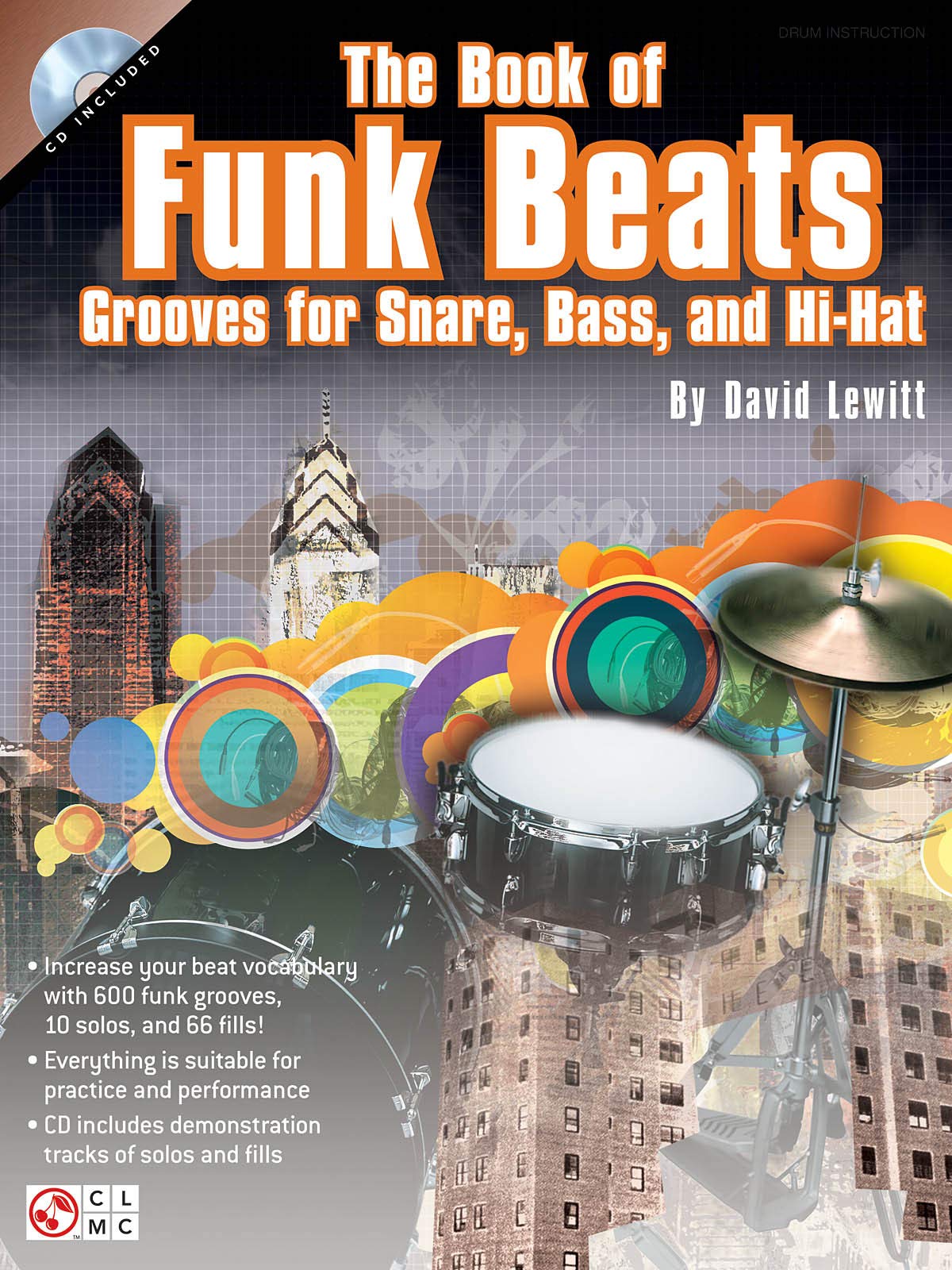 David Lewitt The Book Of Funk Beats Drums Book/Cd book