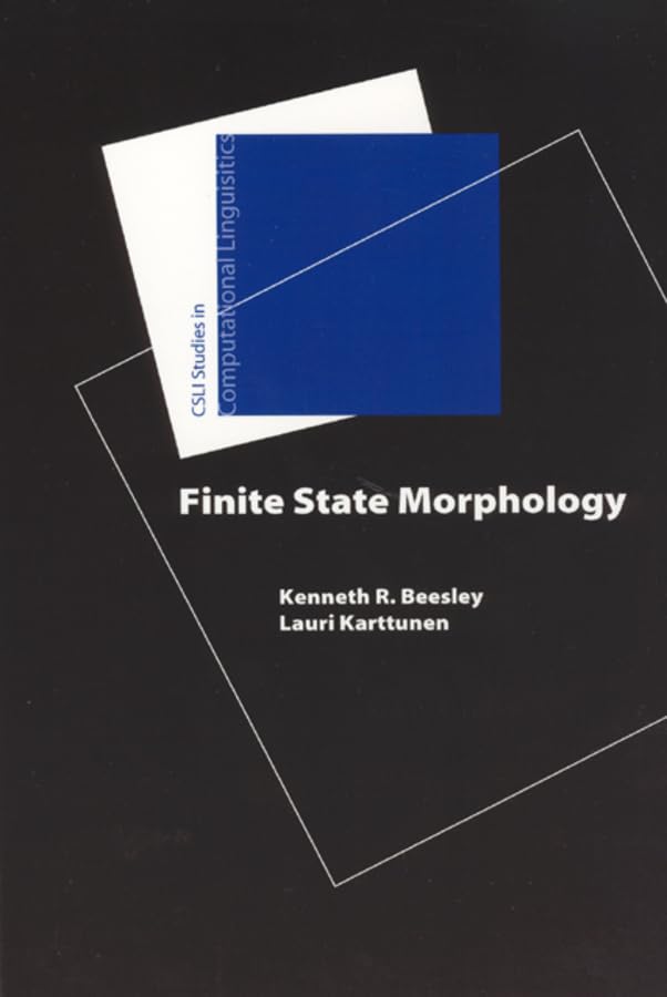 Product Image: Finite-State Morphology (Studies in Computational Linguistics, 3)