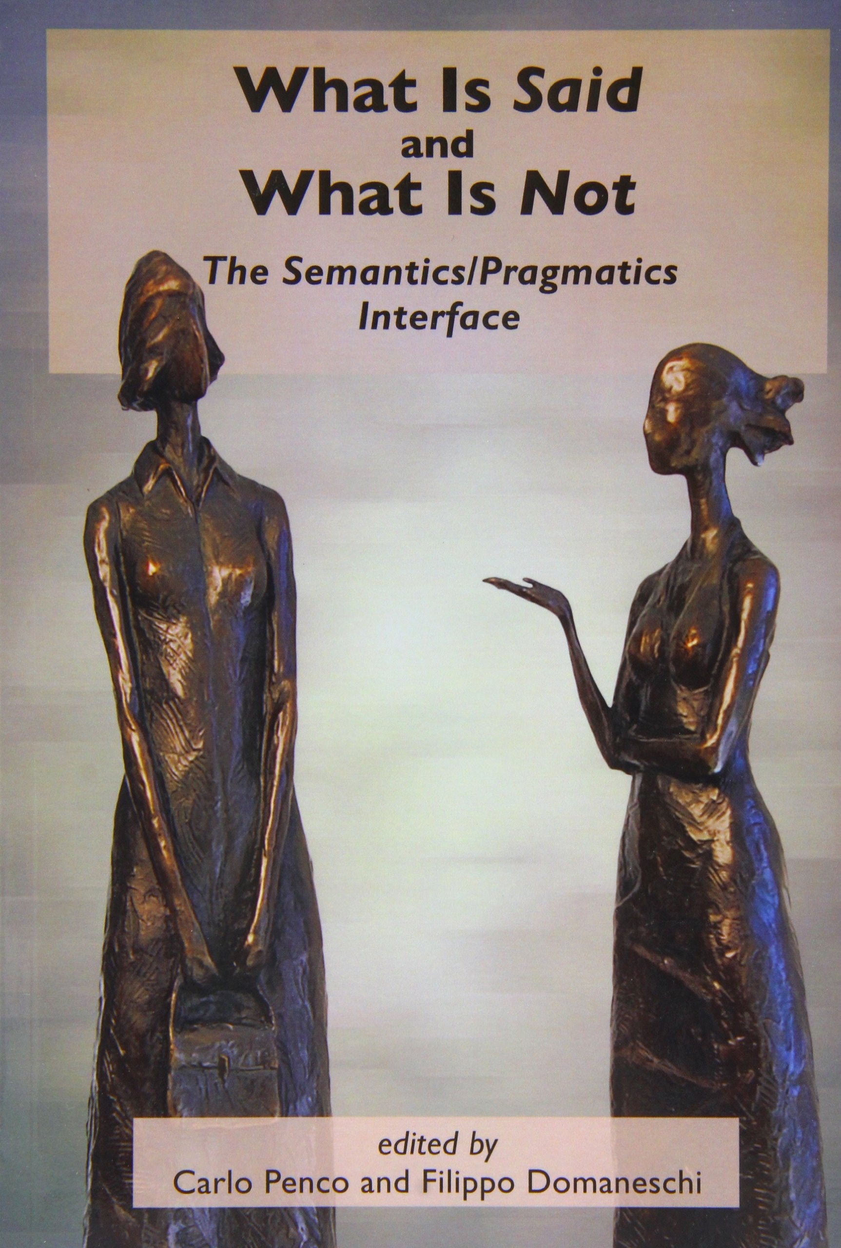 What Is Said and What Is Not: The Semantics/Pragmatics Interface book