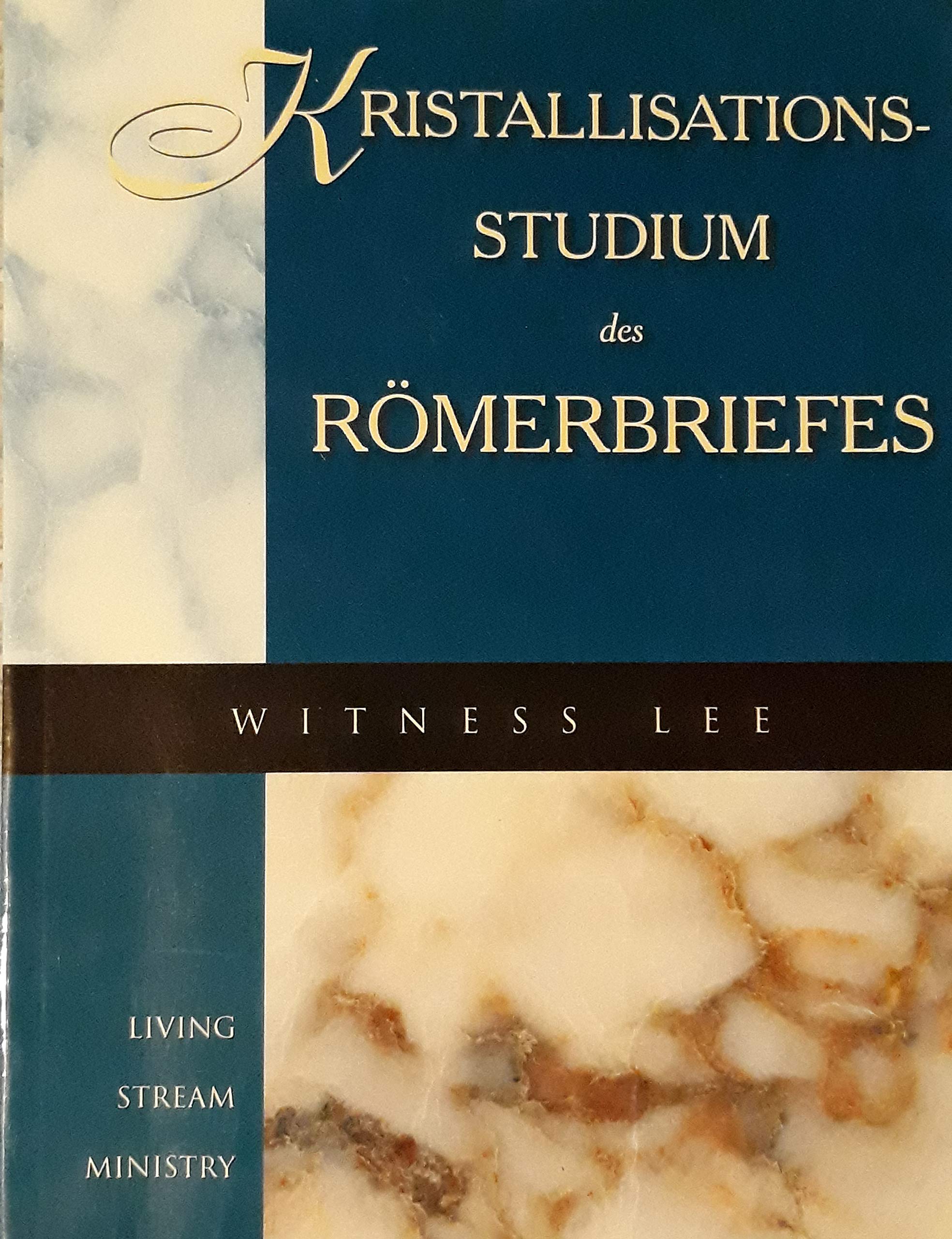 Kristallisationsstudium des Römerbriefes Books