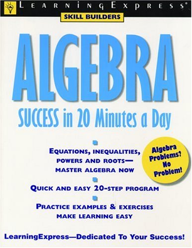 Algebra Success in 20 Minutes a Day book