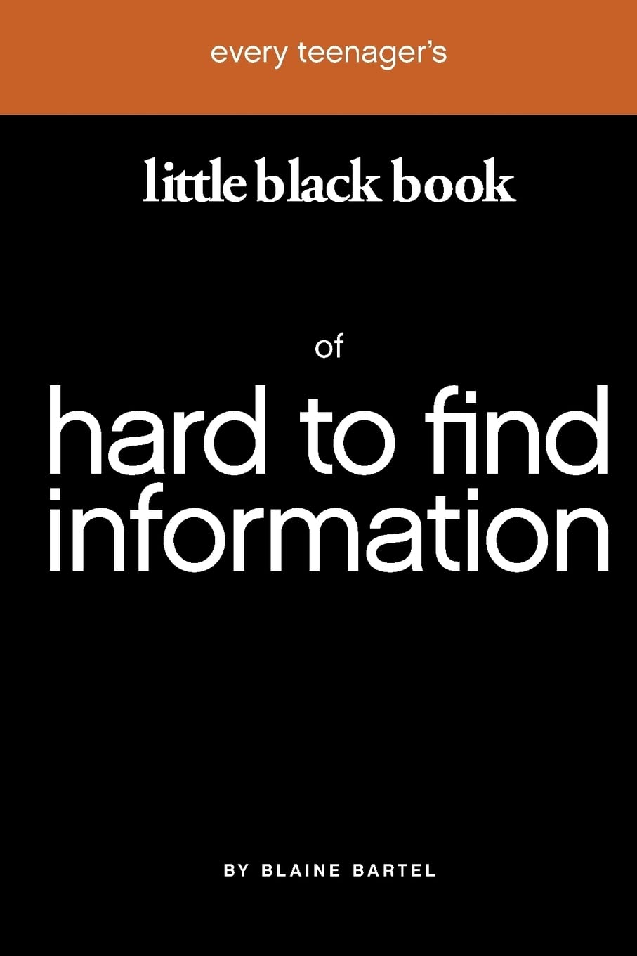Little Black Book on Hard to Find Information Reference Books
