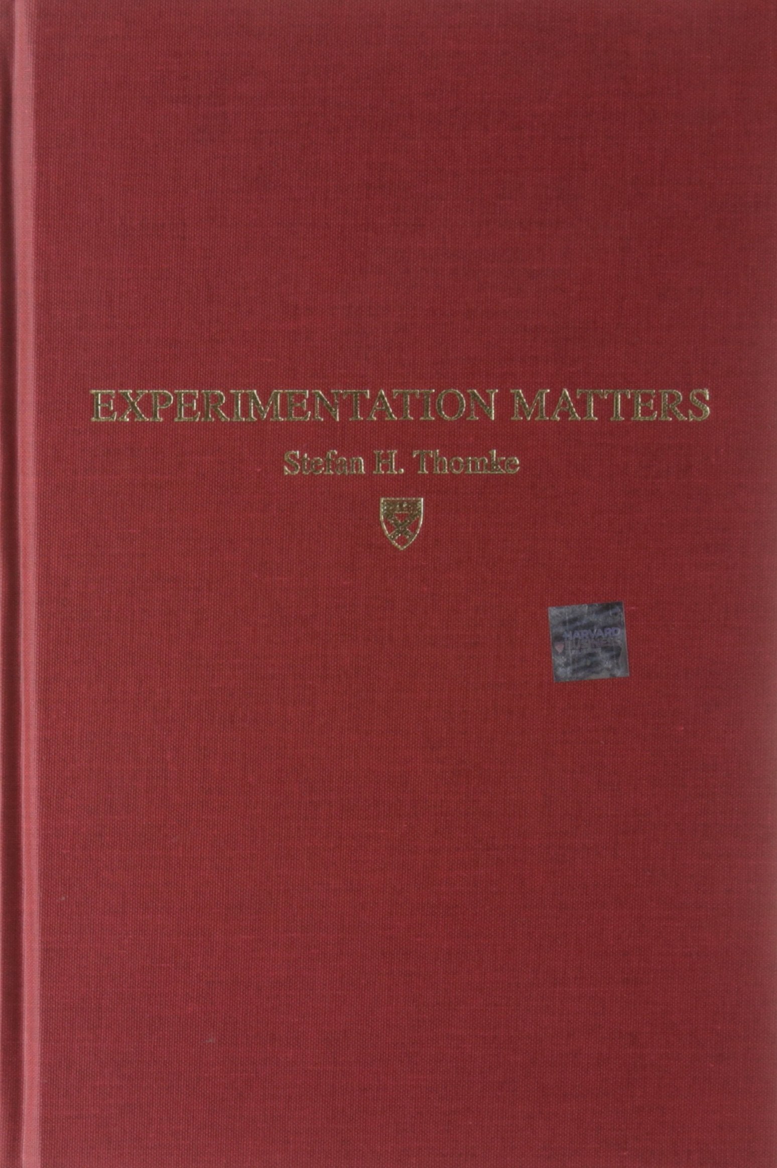 Experimentation Matters Law Books