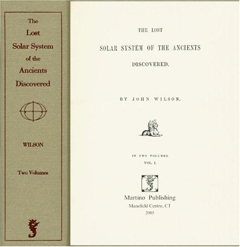 The Lost Solar System of the Ancients Discovered Natural Sciences
