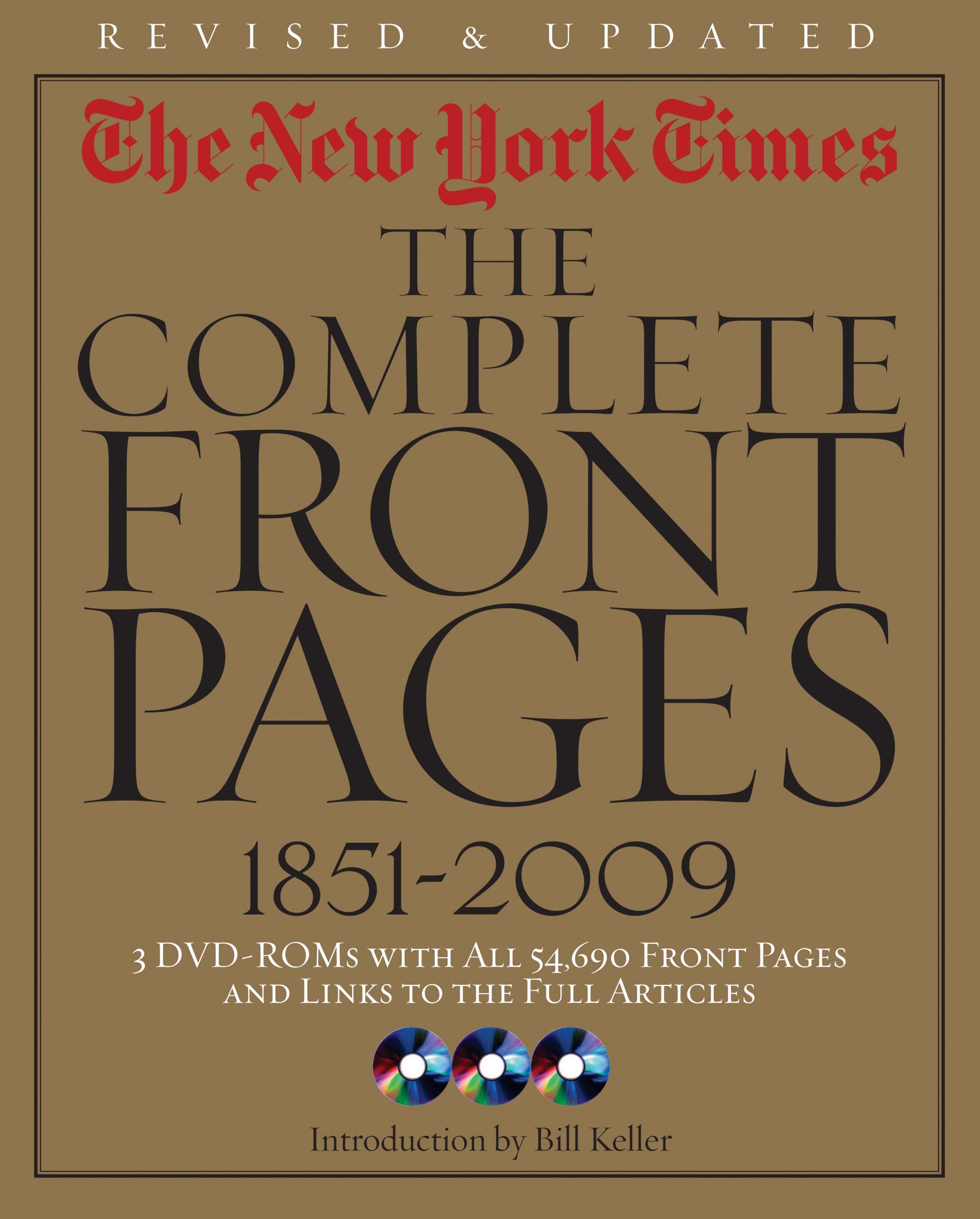New York Times:The Complete Front Pages 1851-2009 Updated Edition Law