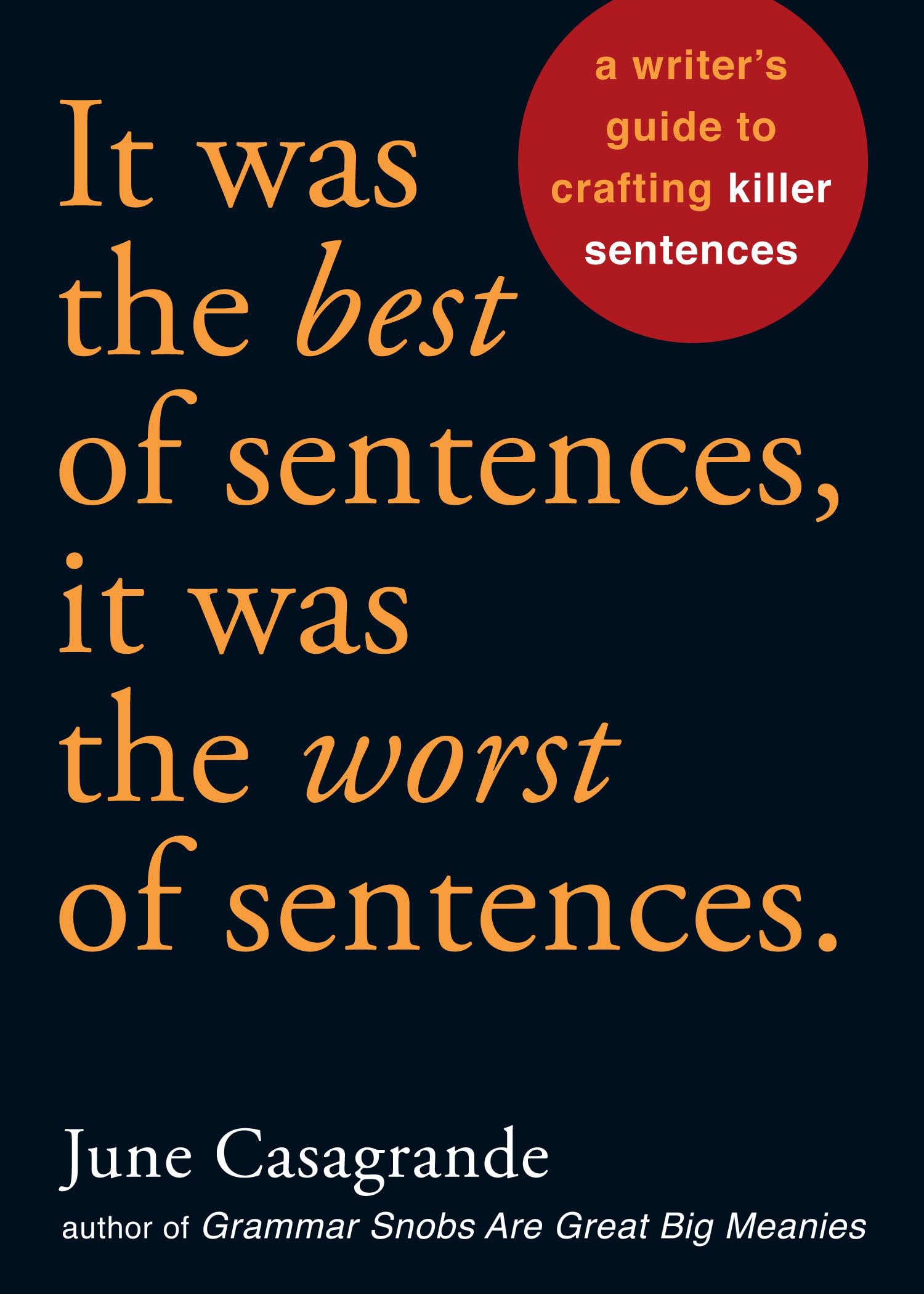 It Was the Best of Sentences, It Was the Worst of Sentences: A Writer's Guide to Crafting Killer Sentences book