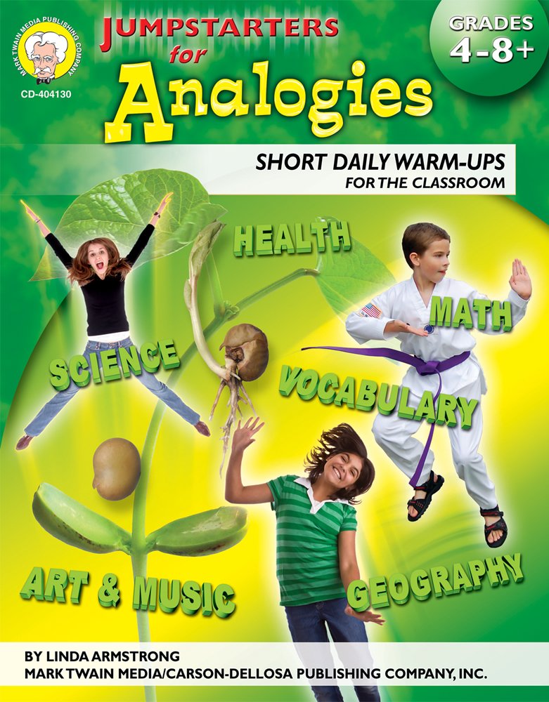 Jumpstarters for Analogies, Grades 4 - 8: Short Daily Warm-ups for the Classroom Reading Aloud & Learning to Read
