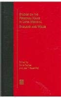 Studies on the Personal Name in Later Medieval England and Wales (Studies in Medieval Culture, Band 44) Reference Books