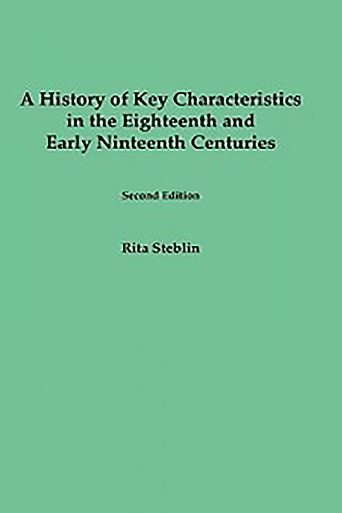 A History of Key Characteristics in the 18th and Early 19th Centuries book