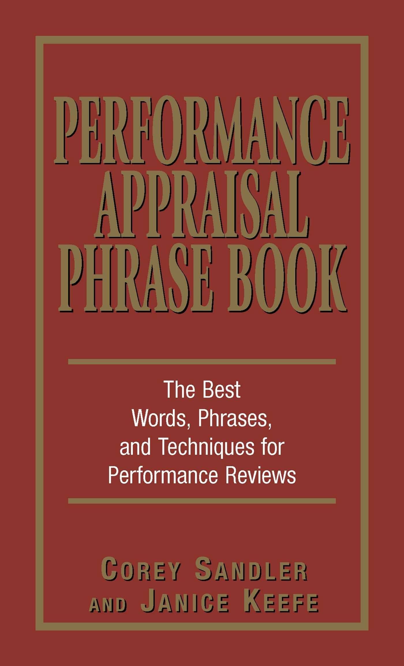 Performance Appraisal Phrase Book Business, Finance & Career