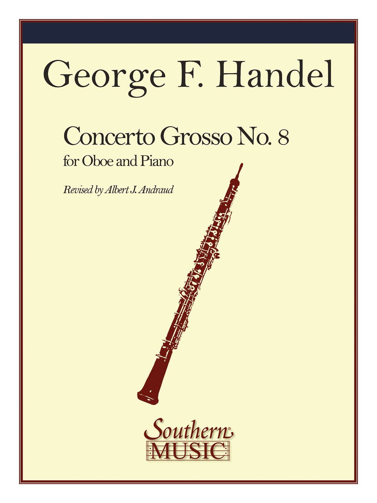 Georg Friedrich Händel-Concerto Grosso No 8 In B Flat-Oboe-BOOK Books
