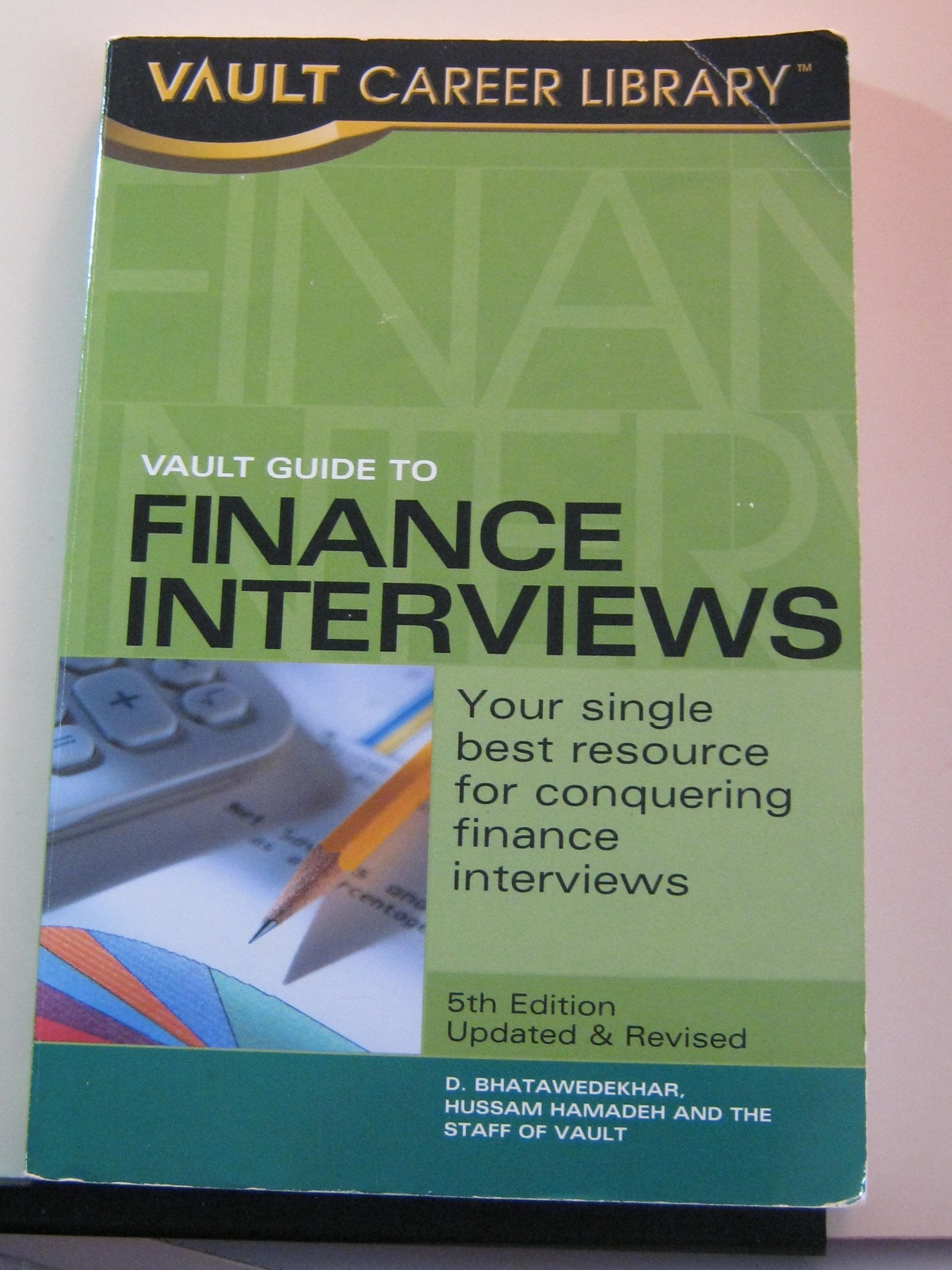 Product Image: Vault Guide to Finance Interviews
