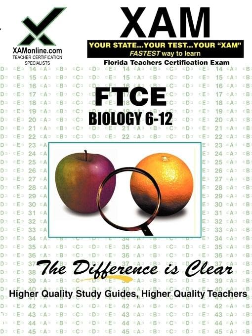 FTCE Biology 6-12: Teacher Certification Exam Study Guides