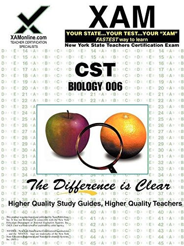 Nystce Cst Biology 006: Teacher Certification Exam Study Guides