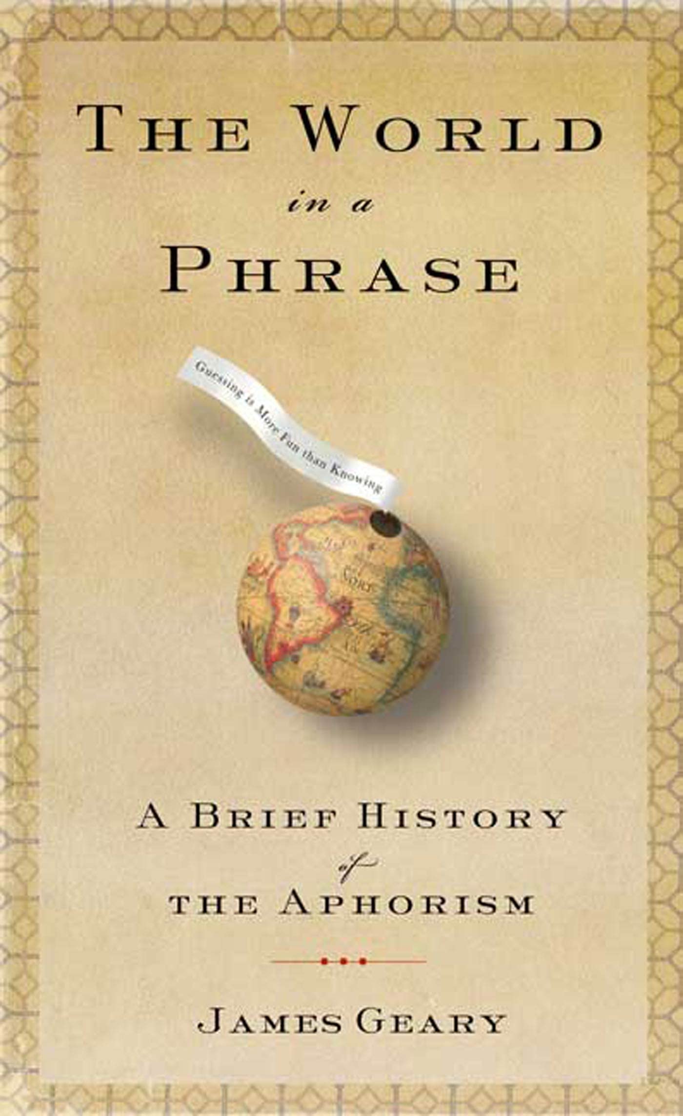 The World in a Phrase: A Brief History of The Aphorism Reference Books