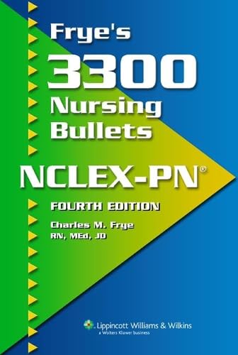 Frye's 3300 Nursing Bullets NCLEX-PN Medicine