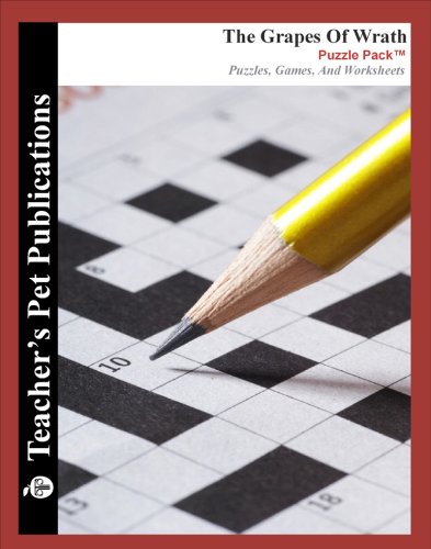The Grapes of Wrath Puzzle Pack - Teacher Lesson Plans, Activities, Crossword Puzzles, Word Searches, Games, and Worksheets (PDF on CD) Fiction
