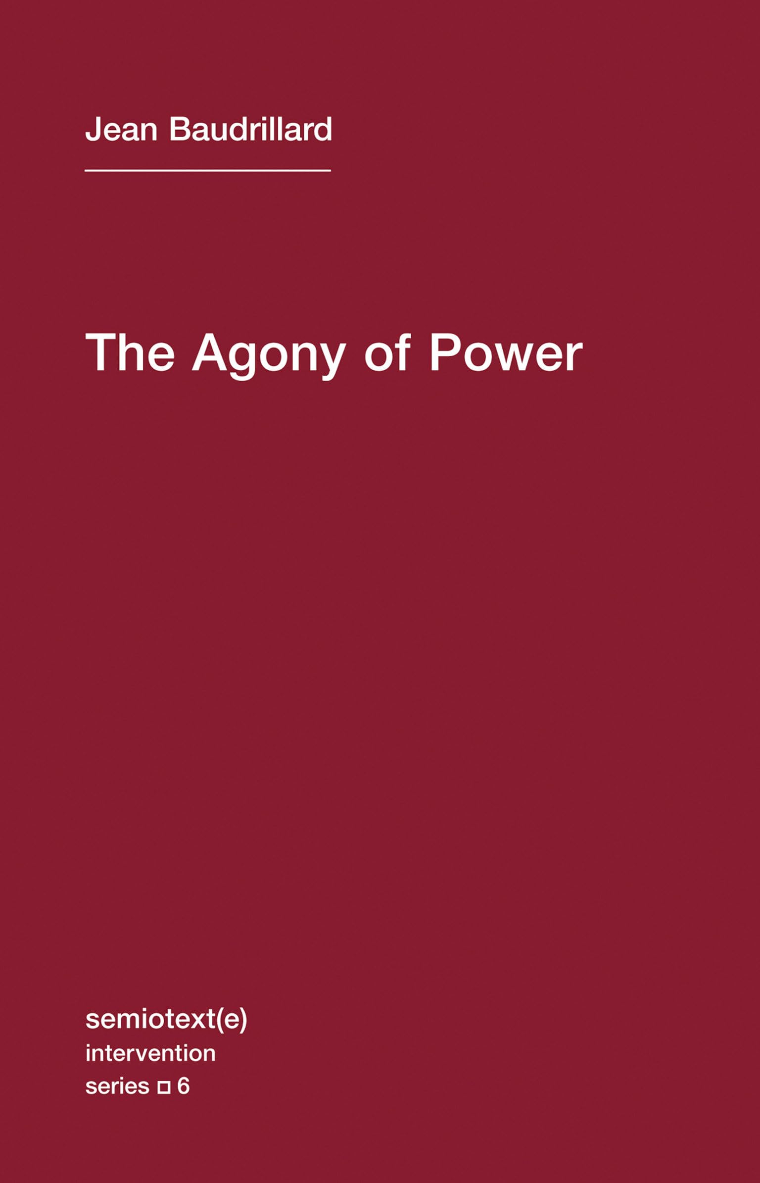 The Agony of Power Philosophy