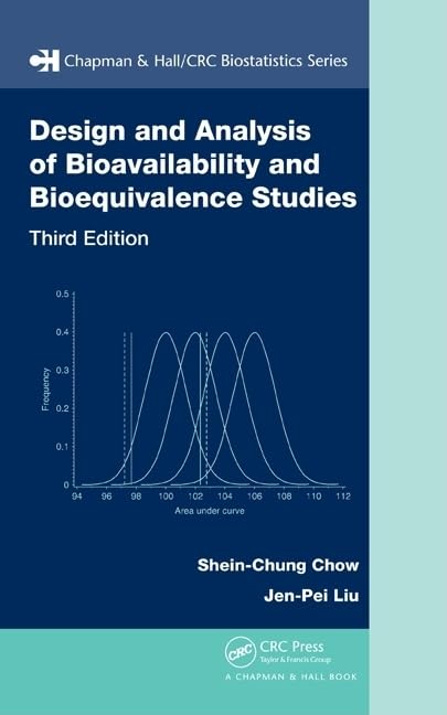 Design and Analysis of Bioavailability and Bioequivalence Studies book